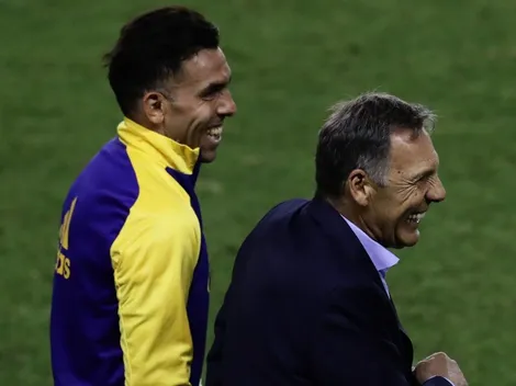 Carlos Tevez despidió a Russo y los hinchas de Boca estallaron de emoción