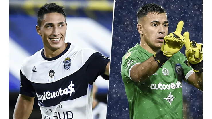 Gimnasia de La Plata, con Germán Guiffrey, y Argentinos Juniors, con Lucas Chaves, se enfrentarán por la Copa Argentina. (Fotos: Getty).
