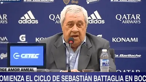 Jorge Amor Ameal en conferencia de prensa.