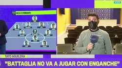 Tato Aguilera: "Equi Fernández es la debilidad de Battaglia"