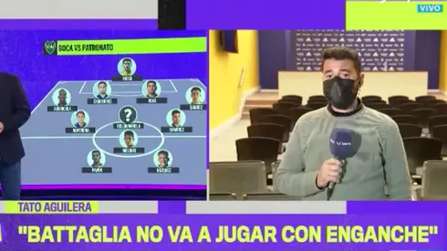 Tato Aguilera: "Equi Fernández es la debilidad de Battaglia"