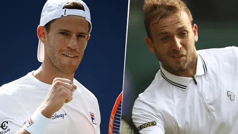 Diego Schwartzman vs. Daniel Evans. (Fotos: Getty Images).