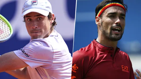 Guido Pella vs. Fabio Fognini. (Fotos: Getty Images).