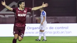 Ignacio Malcorra festejando el 1-0 parcial.