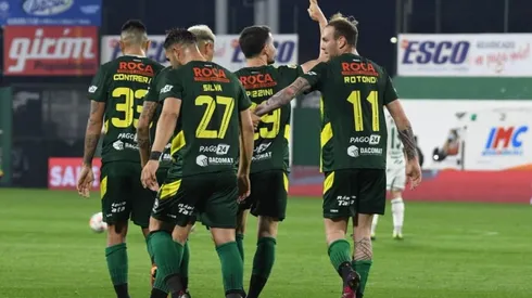 El festejo de los jugadores de Defensa y Justicia.