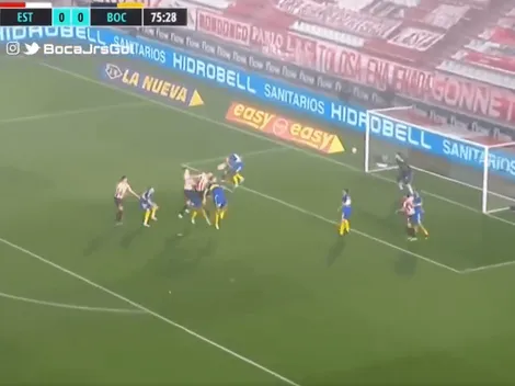 Video: Noguera ganó en el área de Boca y puso el 1 a 0 de Estudiantes