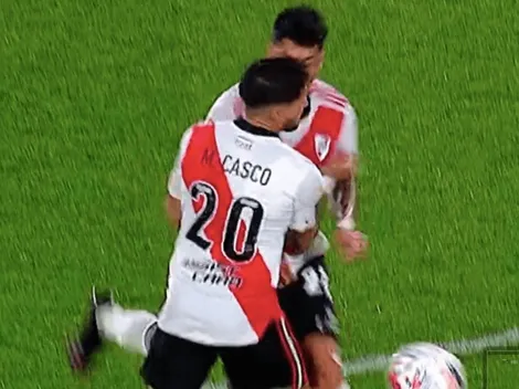 Fuertes imágenes: Enzo Pérez y Casco chocaron y quedaron ensangrentados