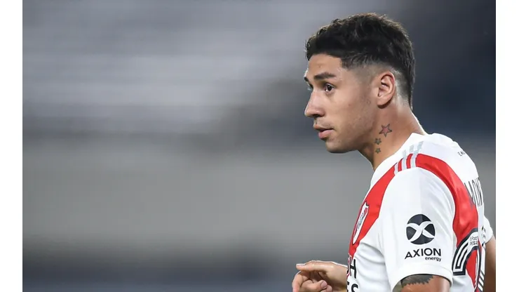 Gonzalo Montiel con la camiseta de River.