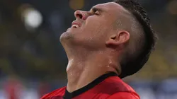 La cara del delantero colombiano lo dice todo.