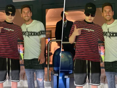 Tarde soñada: Bizarrap fue a ver al PSG y se sacó una foto con Messi