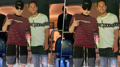 Tarde soñada: Bizarrap fue a ver al PSG y se sacó una foto con Messi