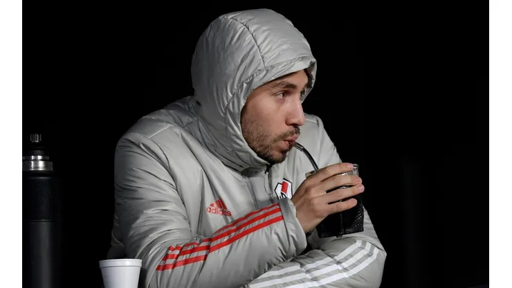 Gonzalo Montiel, presente anoche en el Estadio Monumental (Foto: Getty Images)