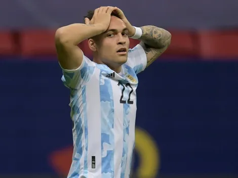 Lautaro Martínez se lesionó y es duda para las Eliminatorias