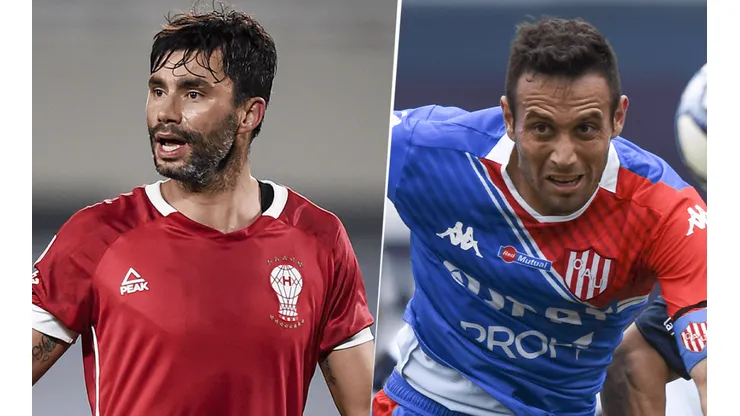 Huracán, con Claudio Yacob, y Unión, con Claudio Corvalán, se enfrentan por la Liga Profesional. (Fotos: Getty).
