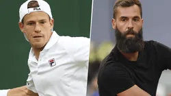 Diego Schwartzman vs. Benoit Paire. (Fotos: Getty Images).