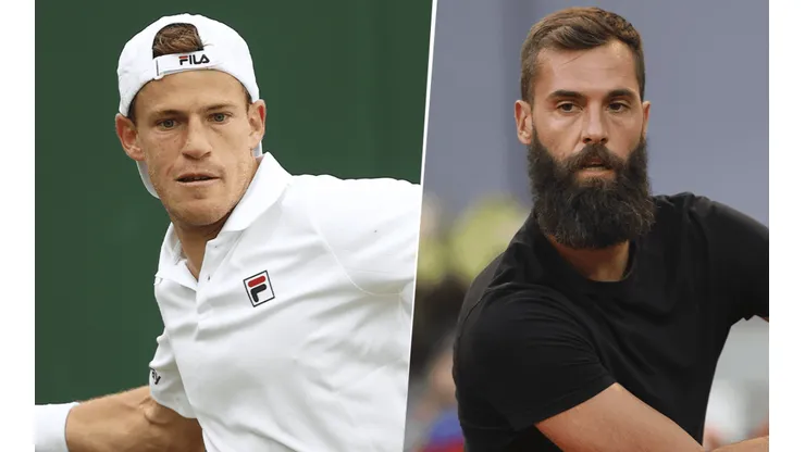 Diego Schwartzman vs. Benoit Paire. (Fotos: Getty Images).