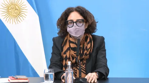 Cecilia Todesca y Mercedes Marcó del Pont anunciaron el crédito a tasa cero para monotributistas (Fuente: YouTube Casa Rosada)