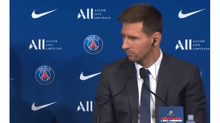 Messi y su respuesta sobre su debut.