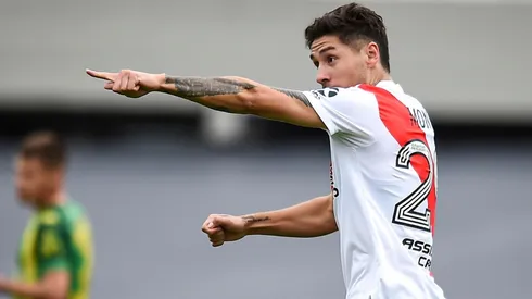 Gonzalo Montiel con la camiseta de River.