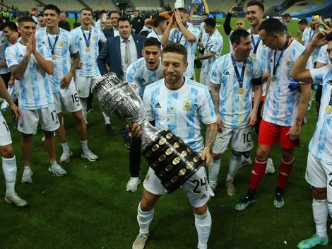 Papu Gómez subió una foto sobre la Copa América y su esposa se puso celosa