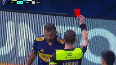 La tarjeta roja para Edwin Cardona.