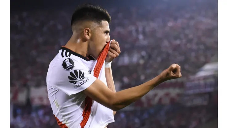 Exequiel Palacios durante su paso por River Plate.