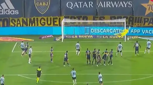 Romero le ganó la espalda a Fabra y puso el 1 a 0 de Argentinos