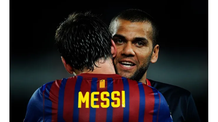 Lionel Messi y Dani Alves, FC Barcelona (Foto: GettyImages)