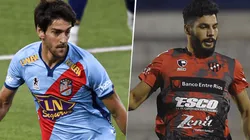 Arsenal, con Lucas Albertengo, y Patronato, con Gabriel Gudiño, se enfrentan por la Liga Profesional. (Fotos: Getty Images).