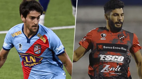 Arsenal, con Lucas Albertengo, y Patronato, con Gabriel Gudiño, se enfrentan por la Liga Profesional. (Fotos: Getty Images).