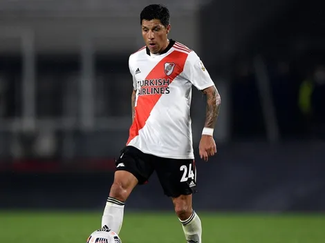Enzo Pérez fue silbado por los allegados de Godoy Cruz siendo ex jugador del club