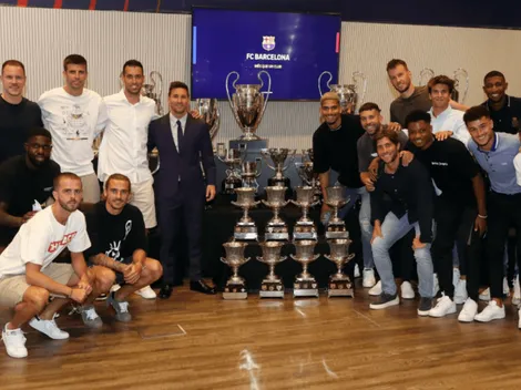 El desopilante look de Dest en la despedida de Messi