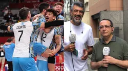 Montesano y Conte festejaron el triunfo de Argentina y la medalla de bronce.