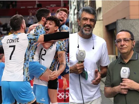 Momento emotivo: El festejo de Montesano y Conte tras el bronce argentino