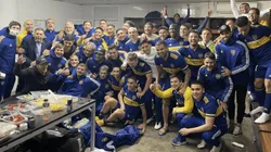 Fotos: no jugaron ni un minuto, pero descontrolaron el vestuario de Boca