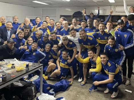 Salvio y Almendra, lesionados, acompañaron al plantel y festejaron en las redes