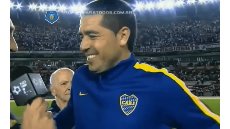 Riquelme y una vieja frase que se hizo viral.