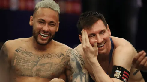 Neymar y Messi después de la final de la Copa América (Foto: Goal vía Twitter)