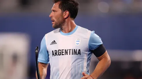 Pedro Ibarra, el abanderado de Argentina en la ceremonia de clausura de Tokio 2020. (Foto: Getty Images).