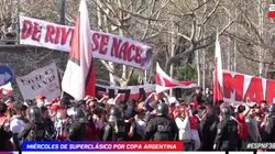 El impresionante banderazo de los hinchas de River antes del Superclásico