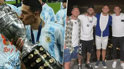 Di María subió una foto con Messi, Neymar y Paredes que es furor