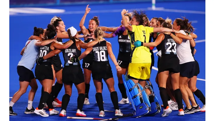Argentina vs. Holanda por la final de los Juegos Olímpicos de Tokio 2020. (Foto: Getty images).