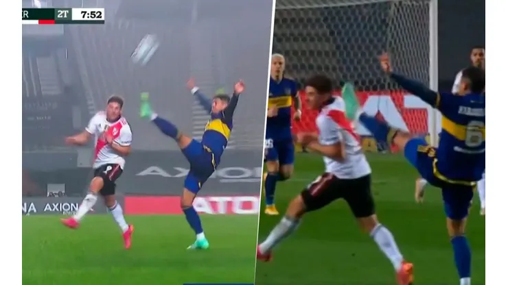 La escalofriante plancha de Rojo a la espalda de Julián Álvarez