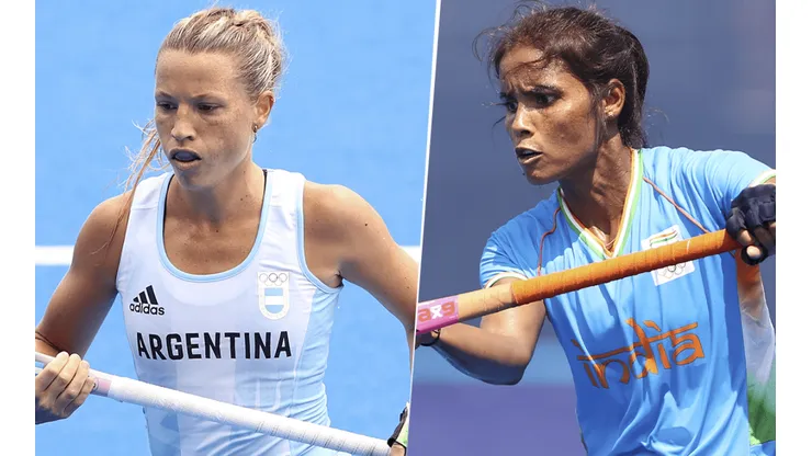 Argentina vs. India por el hockey femenino de Tokio 2020. (Fotos: Getty Images).