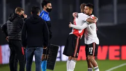 Paulo Díaz abandonó el campo de juego en el primer tiempo.