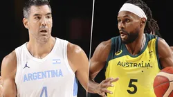 Argentina vs. Australia por los cuartos de final del básquet de Tokio 2020. (Fotos: Getty Images).