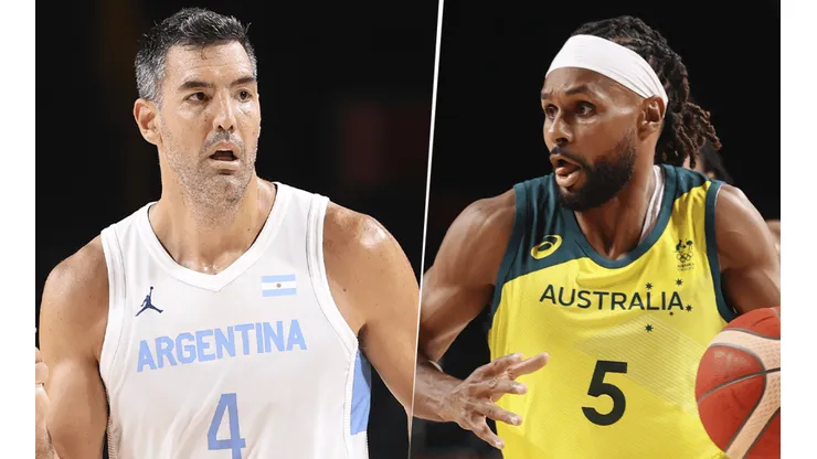 Argentina vs. Australia por los cuartos de final del básquet de Tokio 2020. (Fotos: Getty Images).