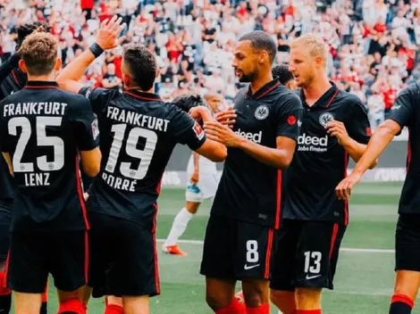 Gran debut de Borré con la camiseta de Eintracht Frankfurt