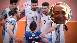 José Montesano y su relato viral sobre la Selección Argentina de Voley (Fotos: Getty y TyC Sports)