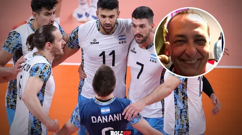 José Montesano y su relato viral sobre la Selección Argentina de Voley (Fotos: Getty y TyC Sports)